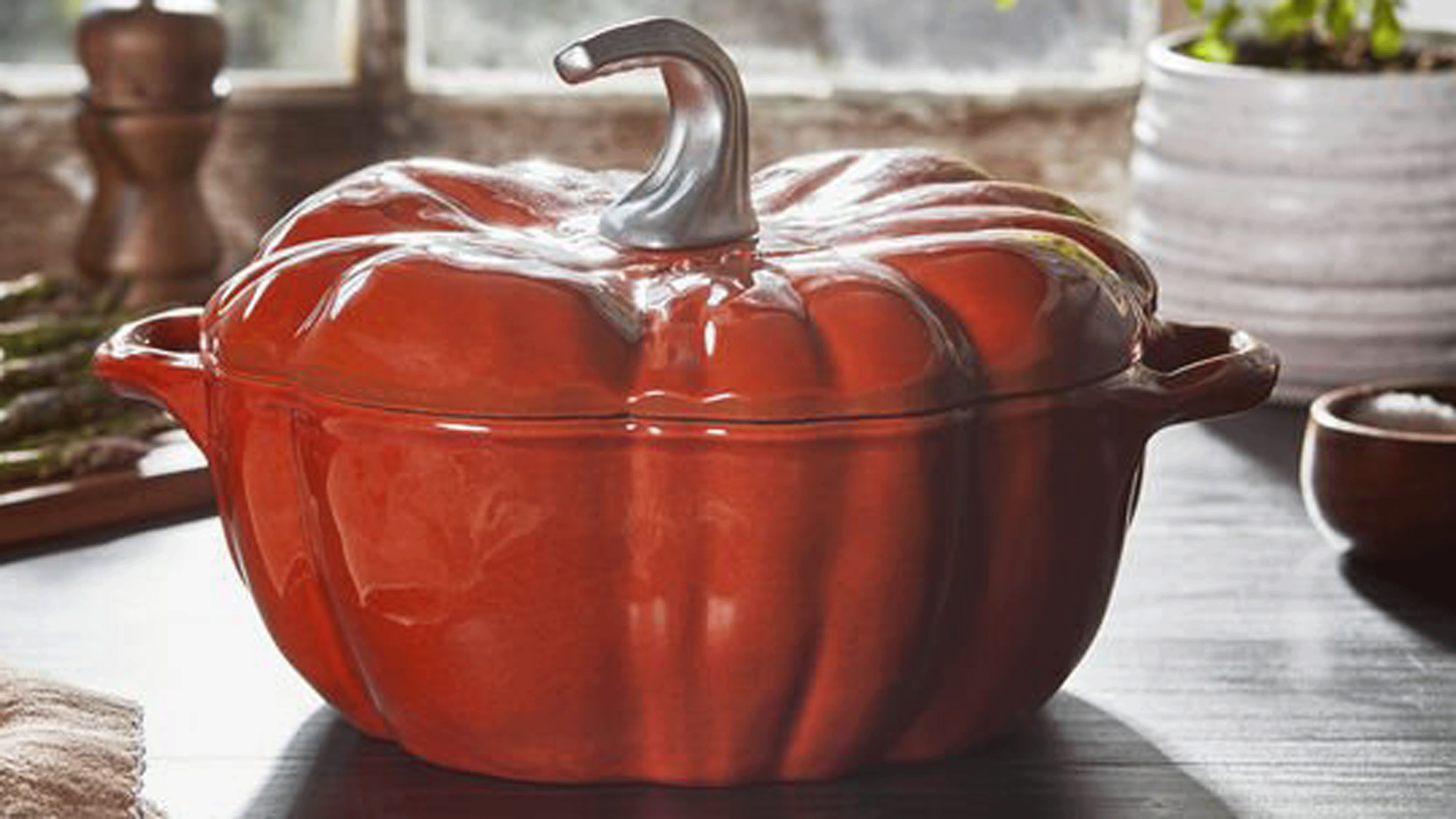 Staub pumpkin casserole dish