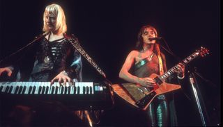 Performing with Edgar Winter's White Trash circa 1971.