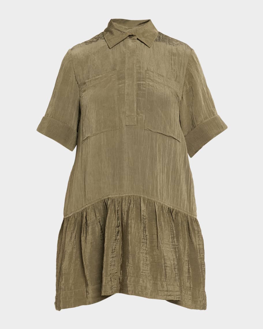 Cris Short-Sleeve Shirtdress