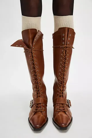 Nelly Lace-Up Boots