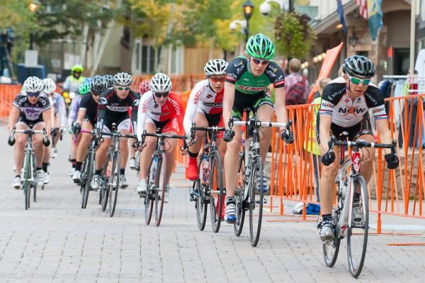 The women's peloton in action during the Tour of Vail.