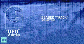 Sonar image of the Baltic Sea "UFO"