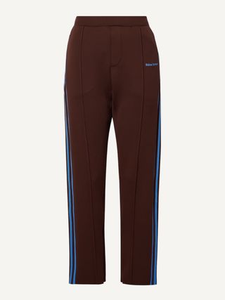 Adidas + Wales Bonner Embroidered Recycled Stretch-Piqué Pants