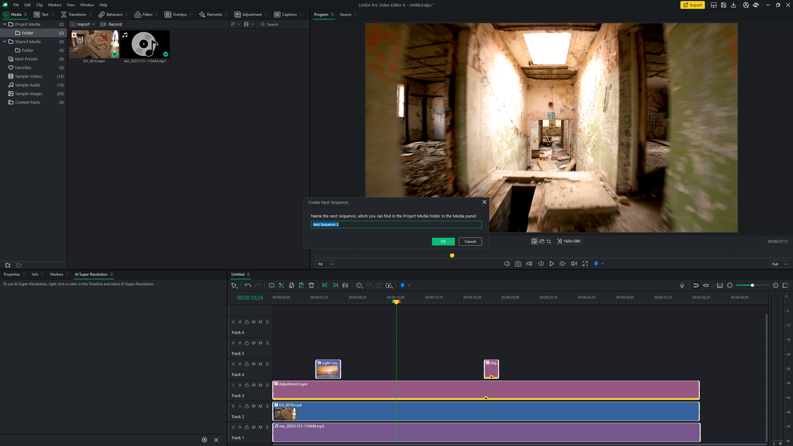 ACDSee Luxea Pro Video Editor 8 user interface