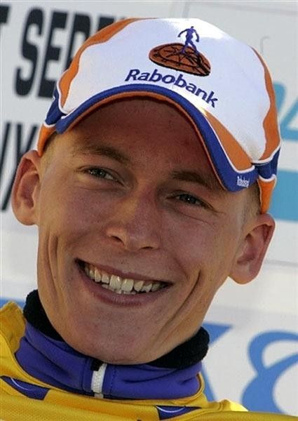 Robert Gesink (Rabobank) smiles as he is the new leader of Paris-Nice. Will the young Dutchman be able to hang on to his lead?