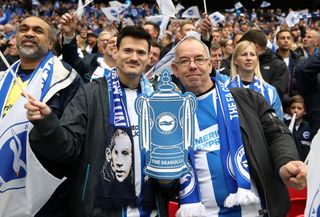 Brighton fans enjoyed their day out at Wembley in the FA Cup semi-final