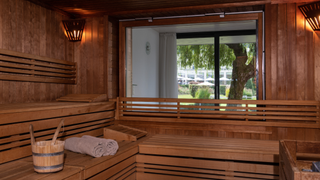 Sauna at Vivamayr.