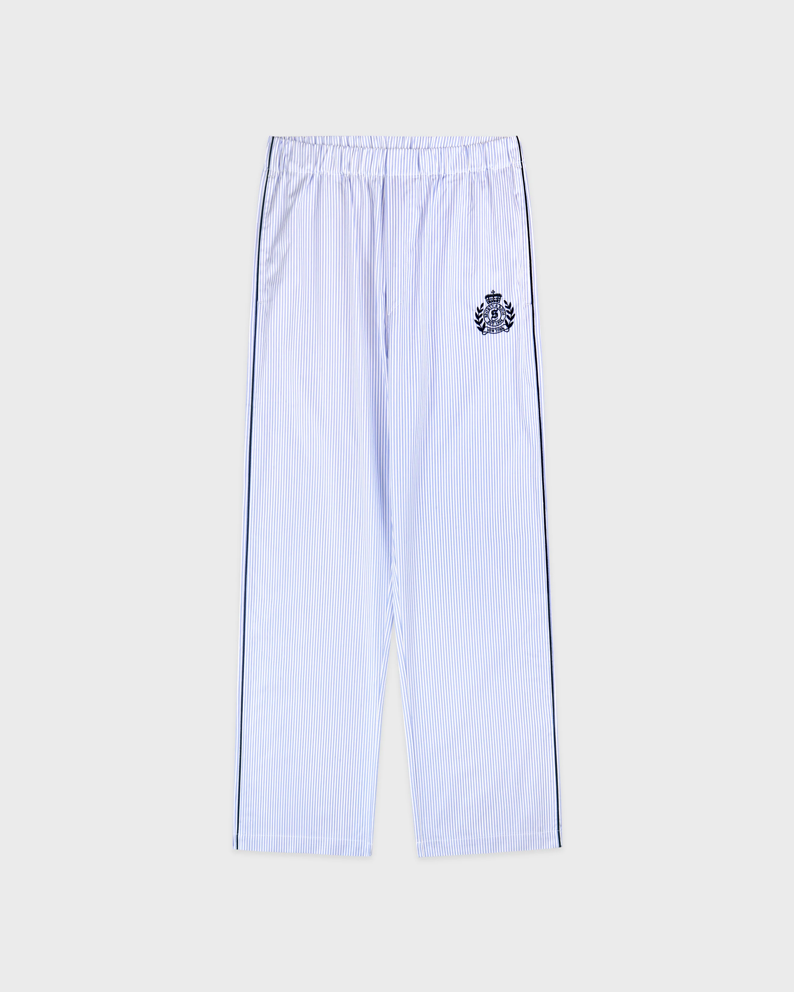 Sporty &amp;amp; Rich, Ny Crest Pyjama Pants - Blue Stripe
