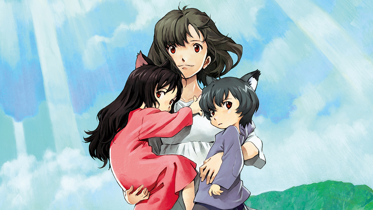 A promotional image from the anime film Wolf Children
