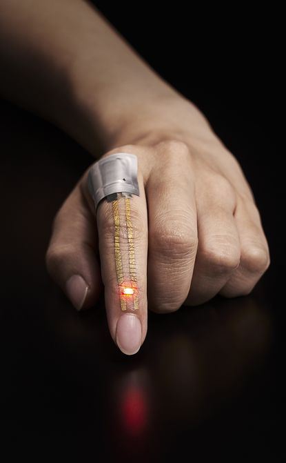 A temporary tattoo that monitors vital signs.