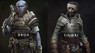 God of War Ragnarok Brok and Sindri renders