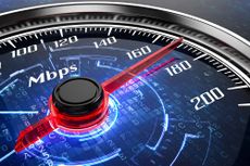 Speedometer with Mbps on it