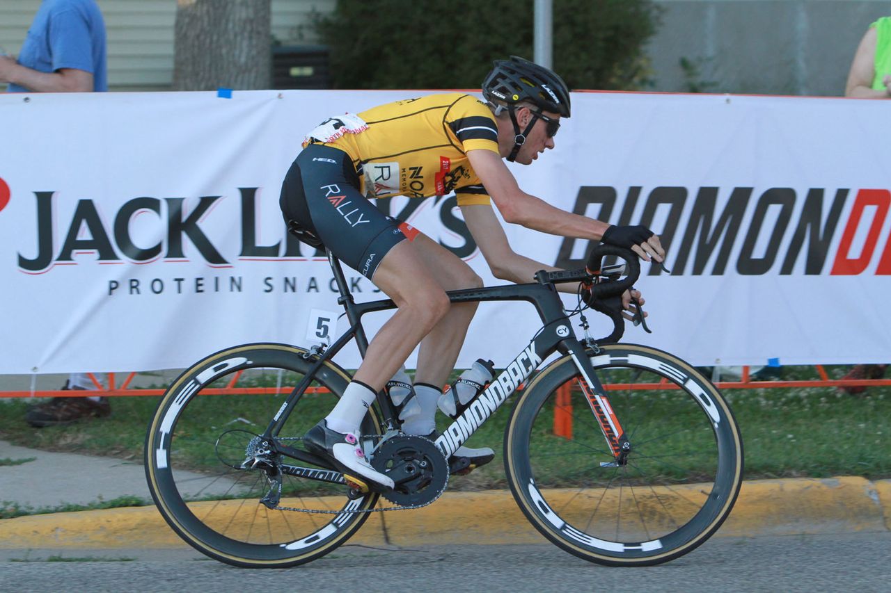 Overall leader Brandon McNulty (Rally Cycling)