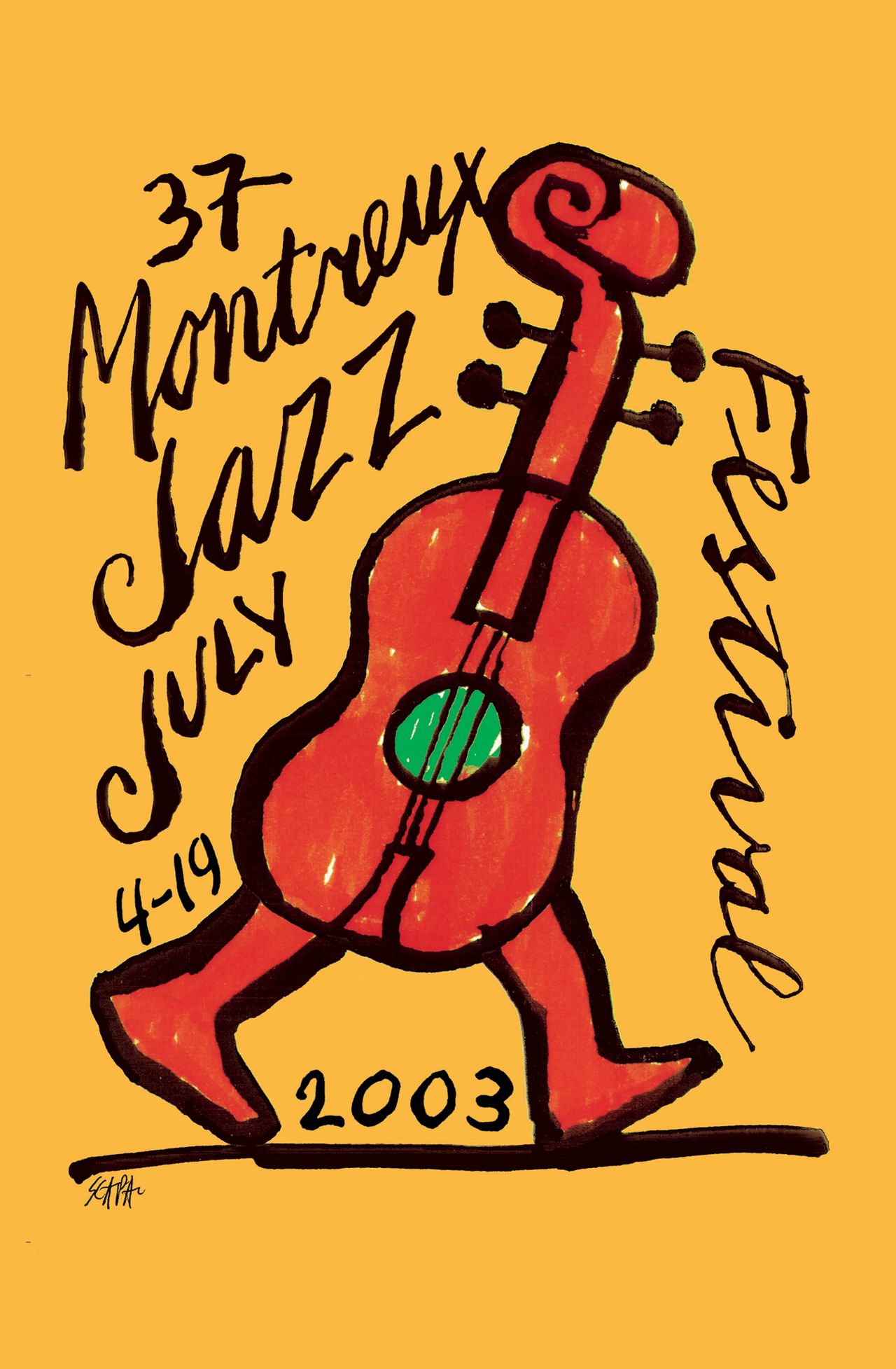 Fondation du Festival de Jazz de Montreux, 2003, artwork by Ted Scapa