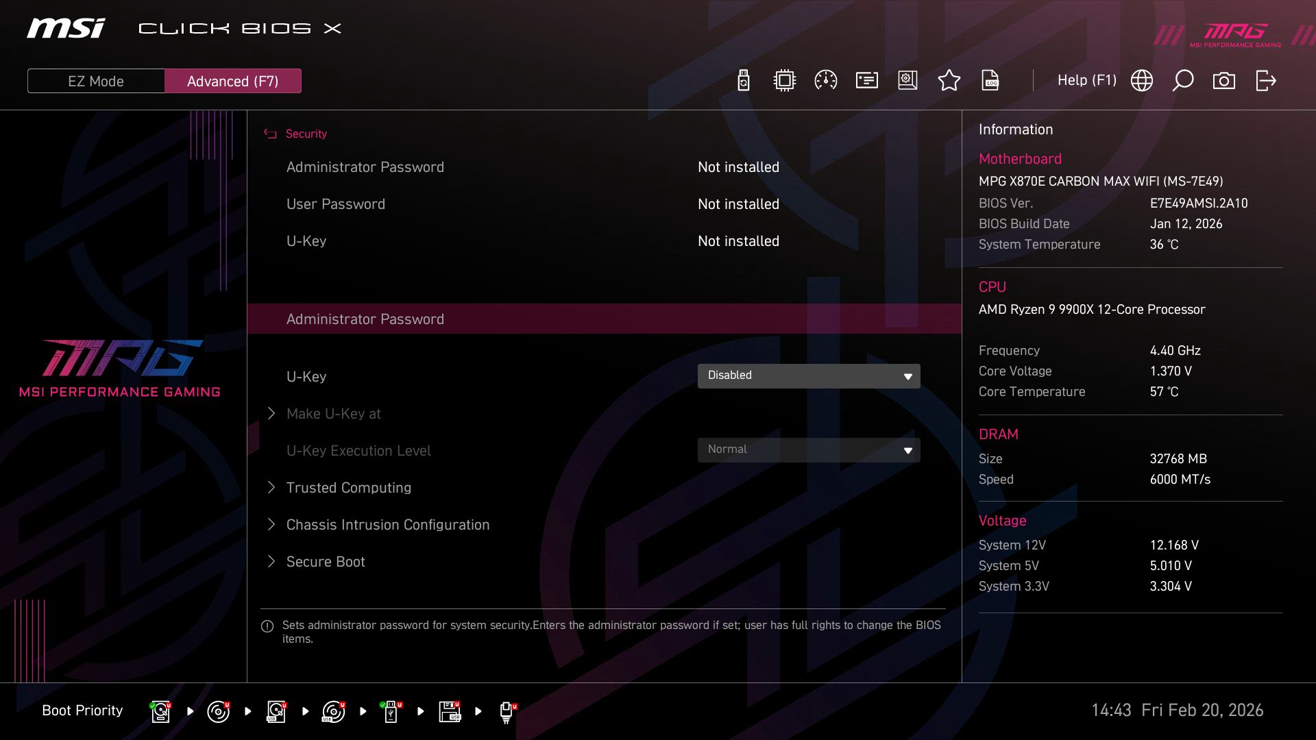 MSI X870E Carbon Max Wifi
