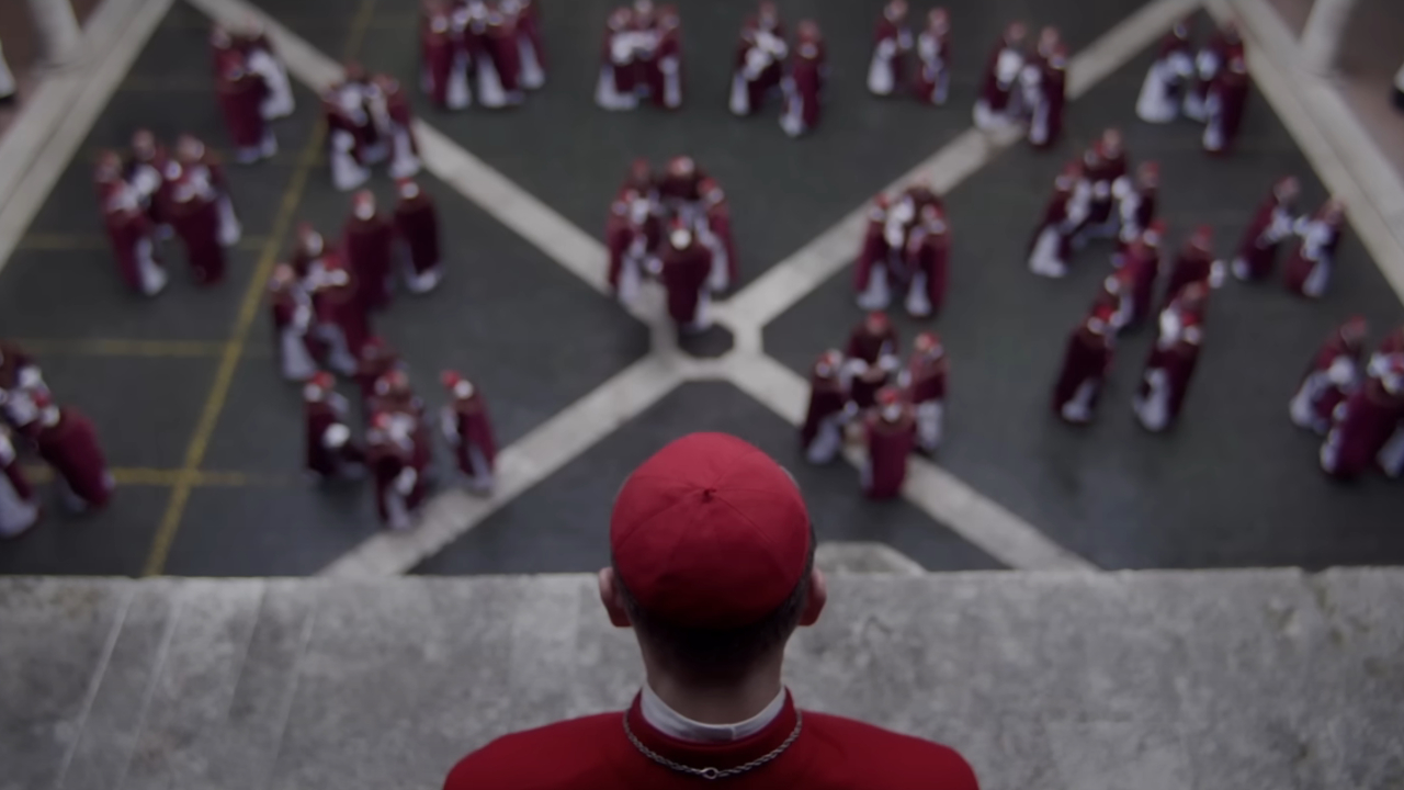 Ralph Fiennes at the conclave