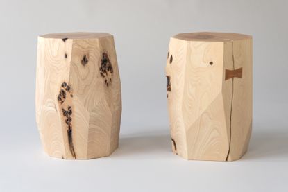 Wooden side tables by Sarah Kay