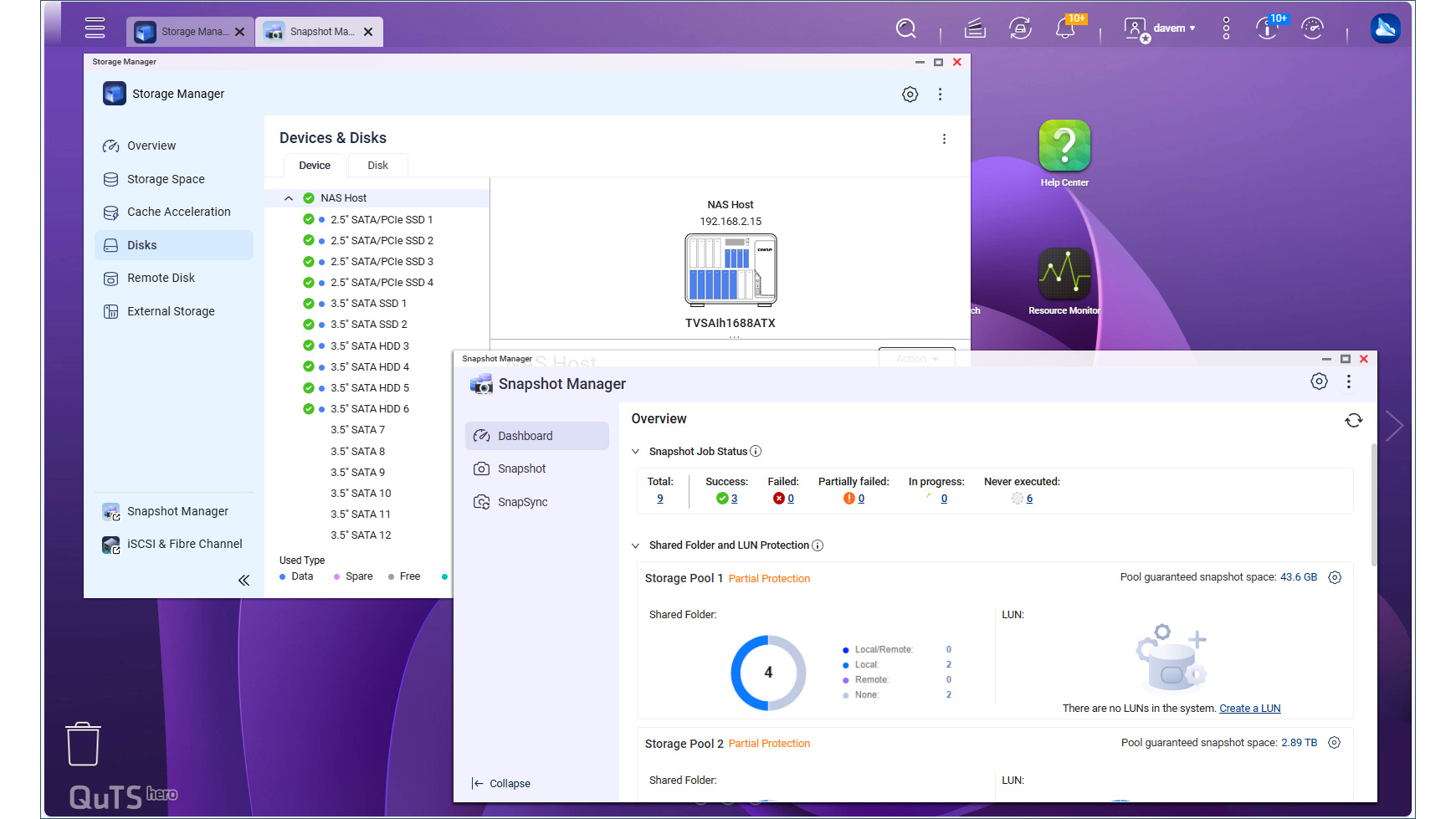 The Qnap TVS-AIh1688ATX-U9 on the ITPro background