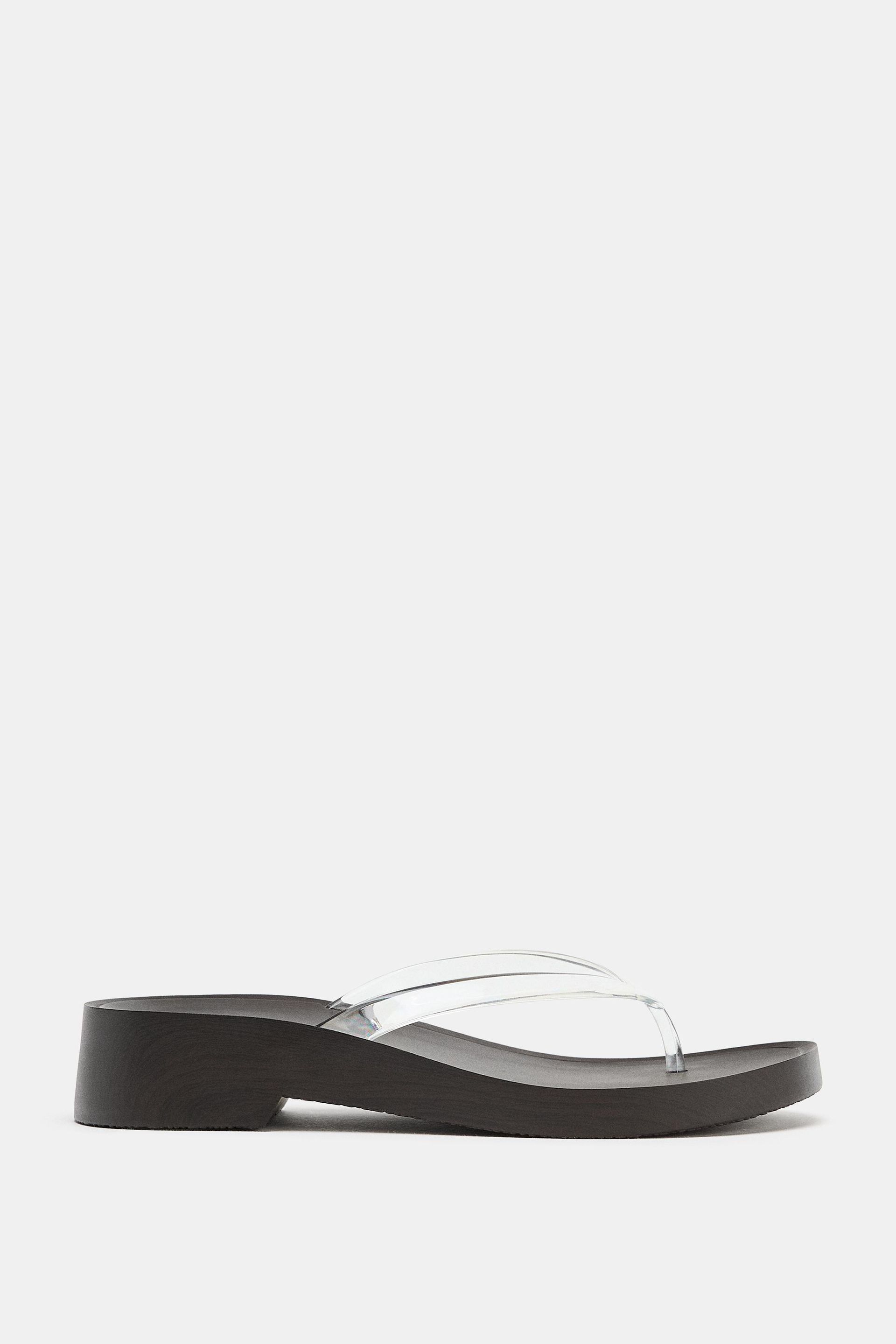 Vinyl Platform Sandals