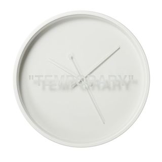 wall white watch with white background