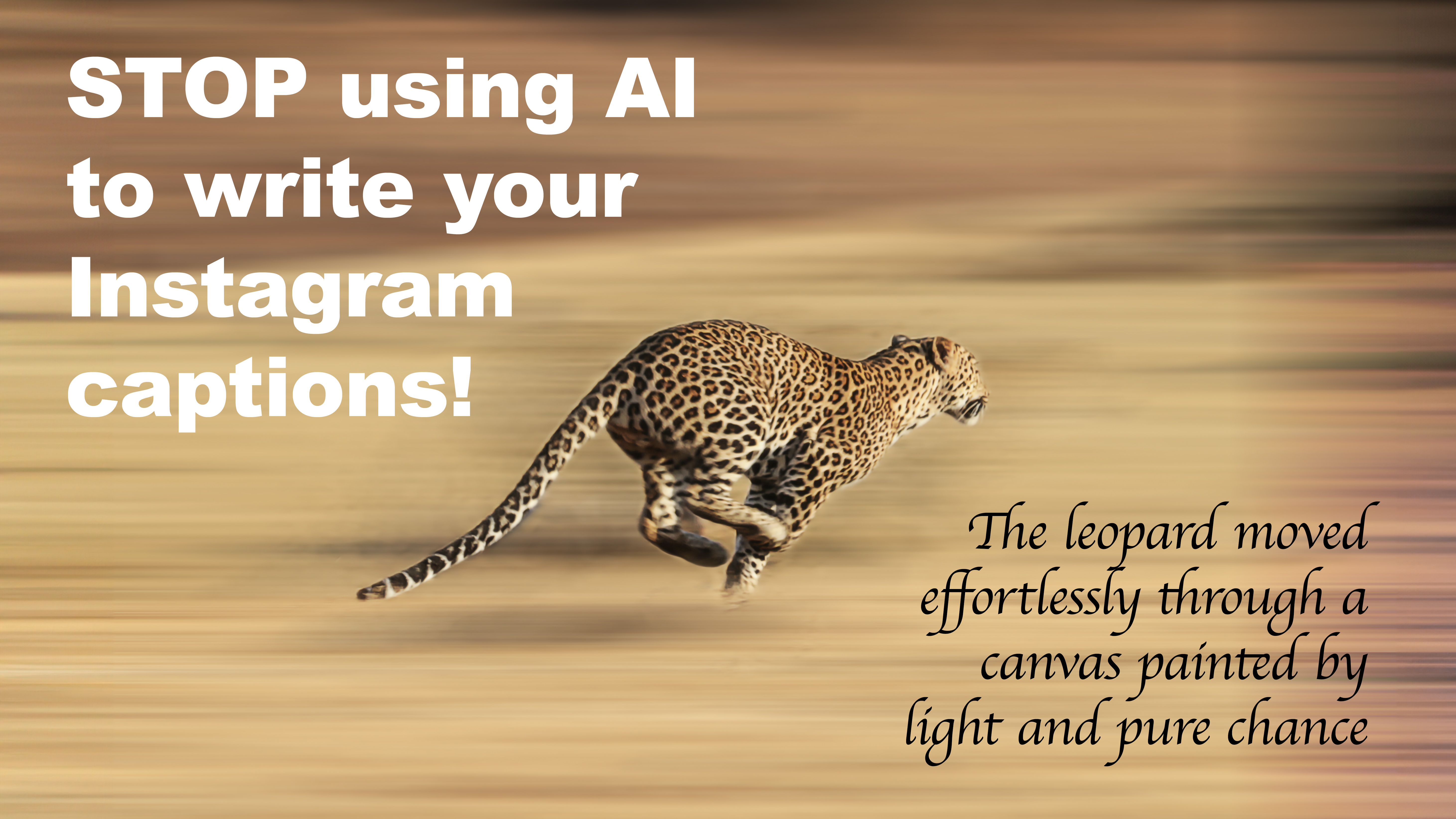 Panned photo of leopard running