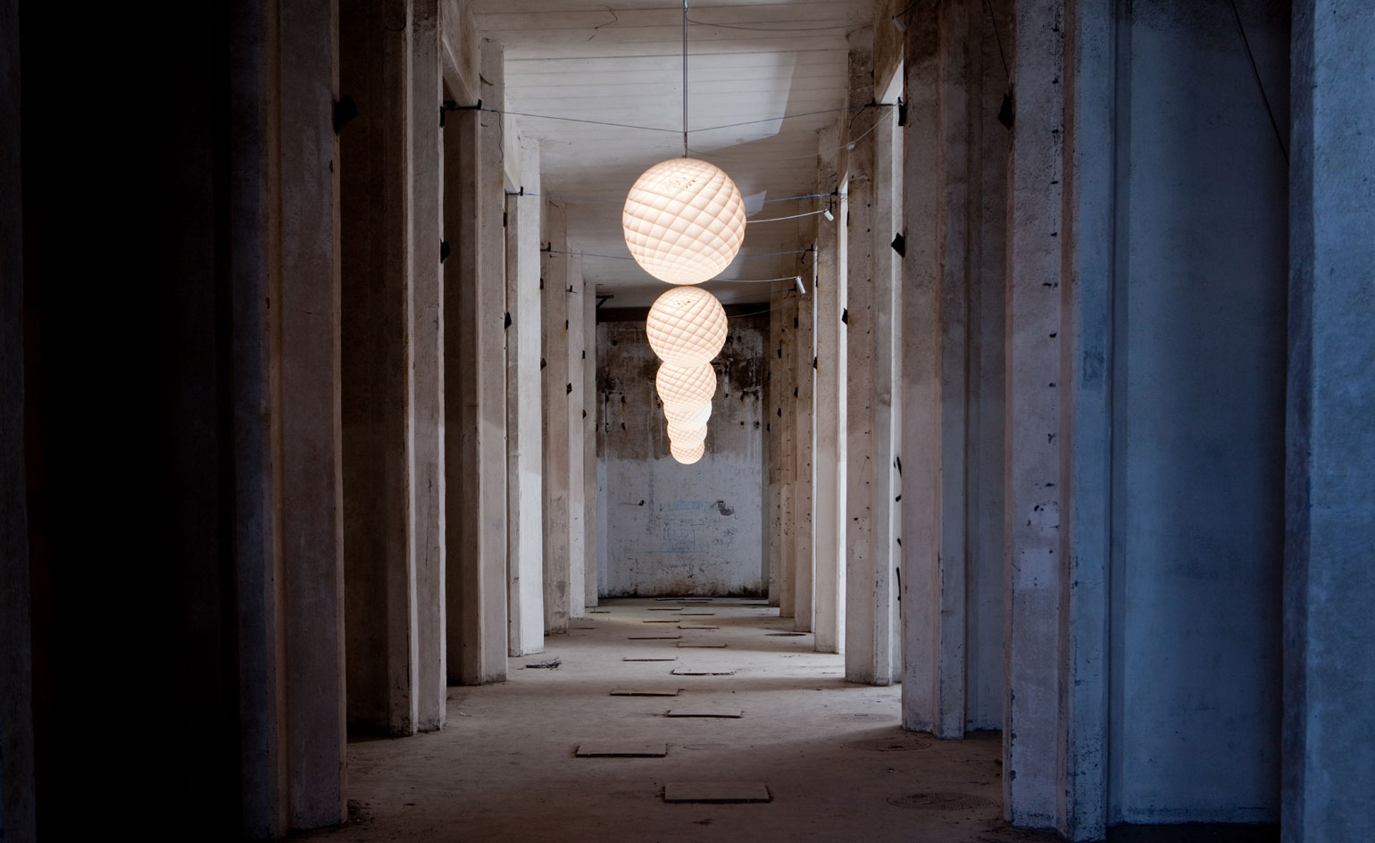 Hanging Patera's in walkway