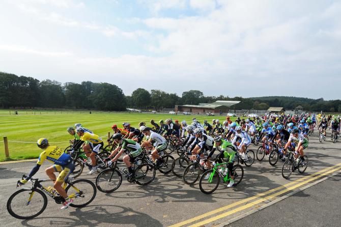 The bunch heads out from Knowsley Safari park