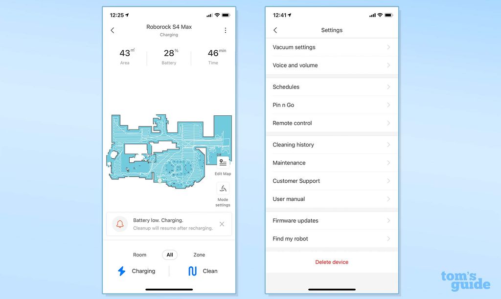Roborock S4 Max robot vacuum review Tom's Guide