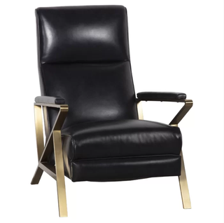 top-grain leather modern recliner chair