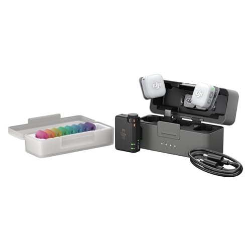Dji Mic Mini 2 (2 Tx + 1 Standard Rx + Charging Case), Wireless Mic