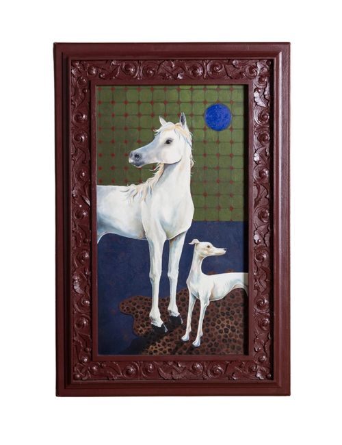 "anjos" Mixed Media on Wood Panel by Roger, 2026