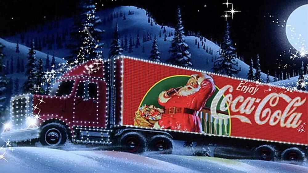 A still from the Holidays are Coming Coca-Cola Christmas advert