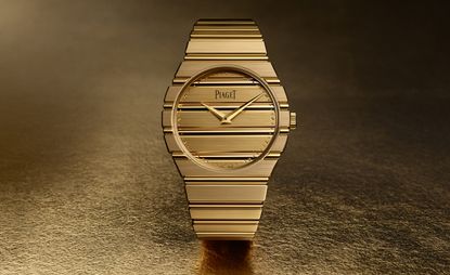 Gold Piaget Polo 79 watch