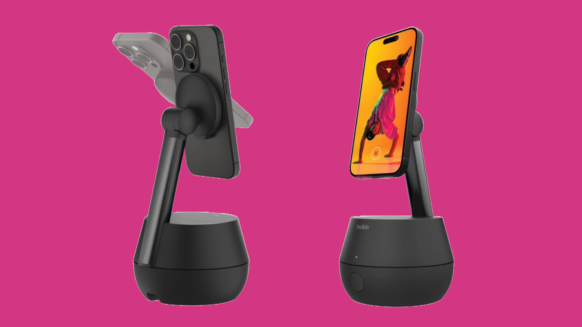 Belkin's auto-tracking iPhone stand is here to…