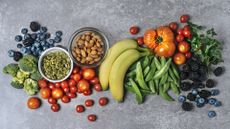 antioxidant rich foods layed out