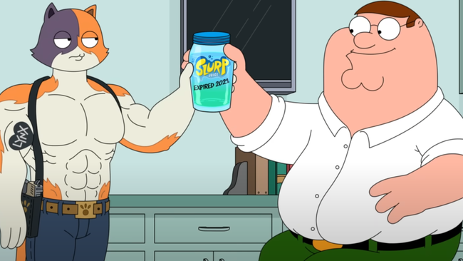 Peter Griffin drinks the expired Fortnite slurp juice in a lore ...