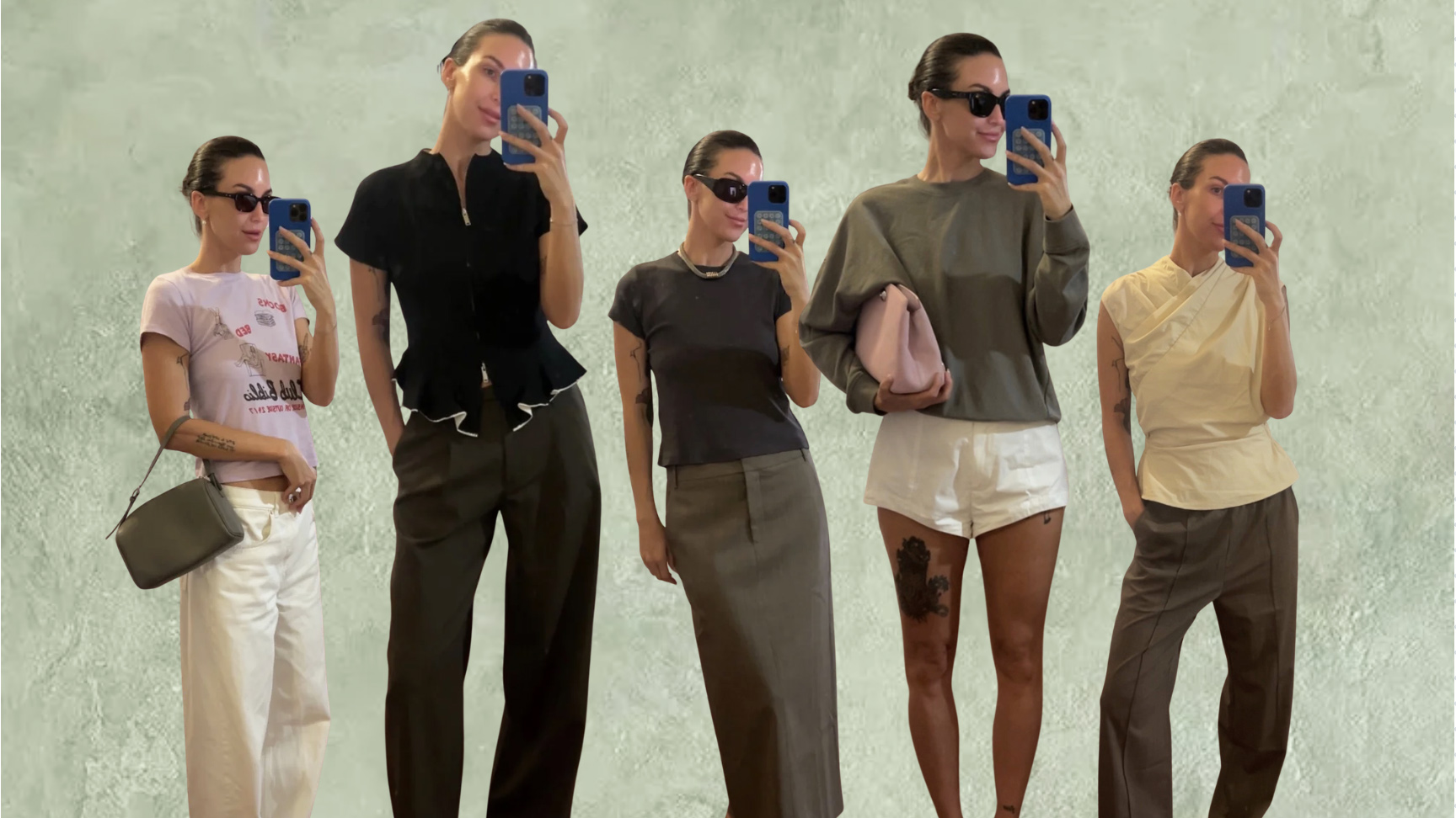 Personal stylist Anna Baldwin wearing unique neutral color trends.