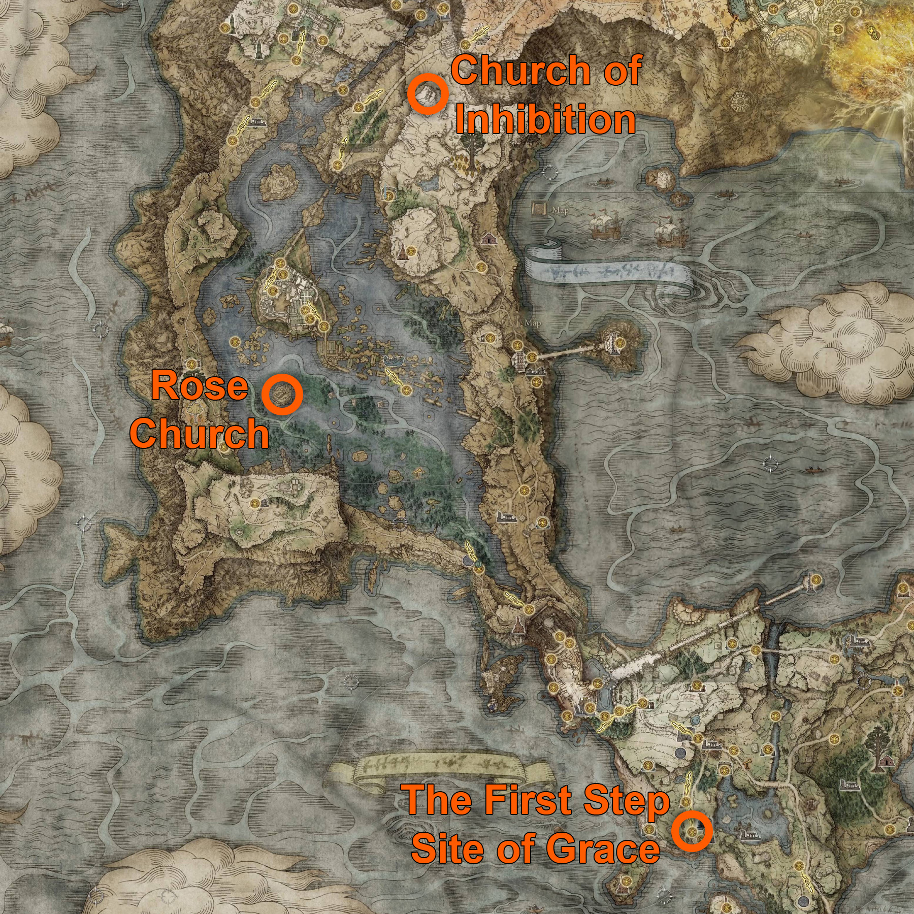 Elden Ring Varre questline key location map
