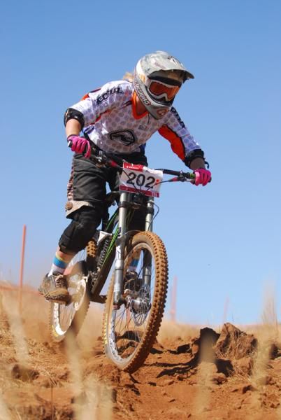 Holy Baarspul was the winning rider in the under-19 women's field.
