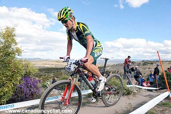Burry Stander (South Africa) opens it up on the Cardiac Arrest climb, and that was it...