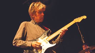 Description : BATH, UNITED KINGDOM - JULY 9: American musician, songwriter and vocalist Eric Johnson, performing live onstage during at soundcheck at Komedia, July 9, 2012.