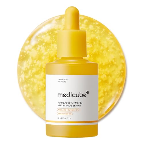 Medicube Kojic Acid Turmeric Clarifying &amp;amp; Balancing Capsule Serum for Troubled Skin | Soothing &amp;amp; Brightening Facial Serum | Niacinamide &amp;amp; Glow Capsules for Hydration and Barrier Support | 1.01 Fl.oz
