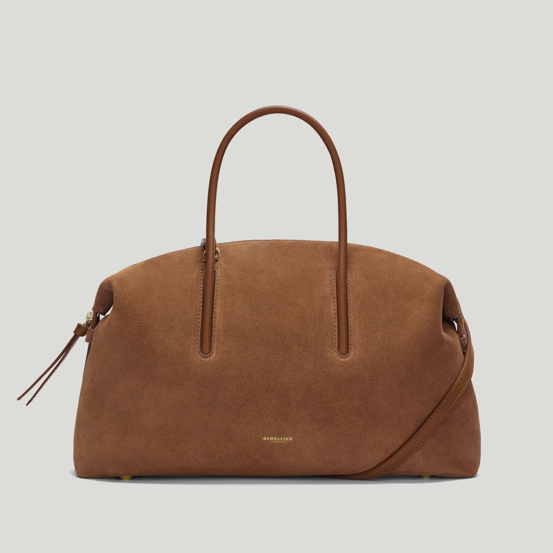 The Midi Stockholm | Deep Tan Suede & Deep Tan Smooth | Demellier