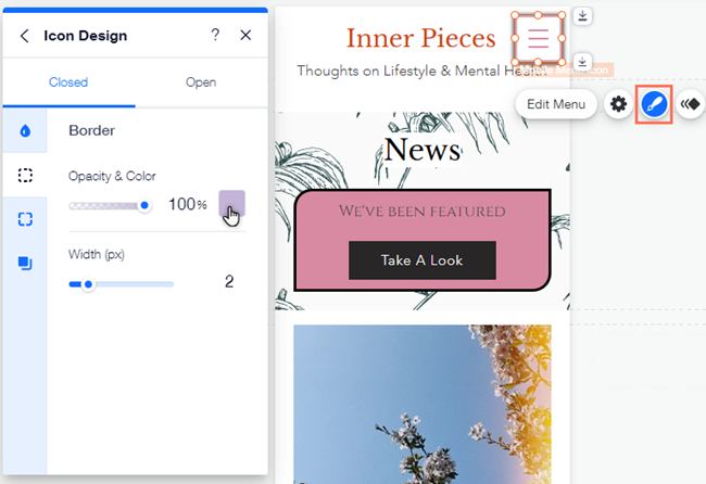 The Wix Mobile Editor