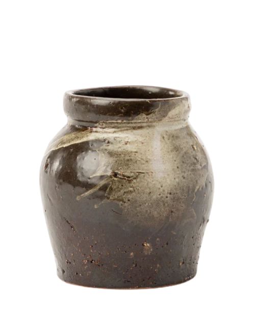 Dark Glazed Ceramic Vase
