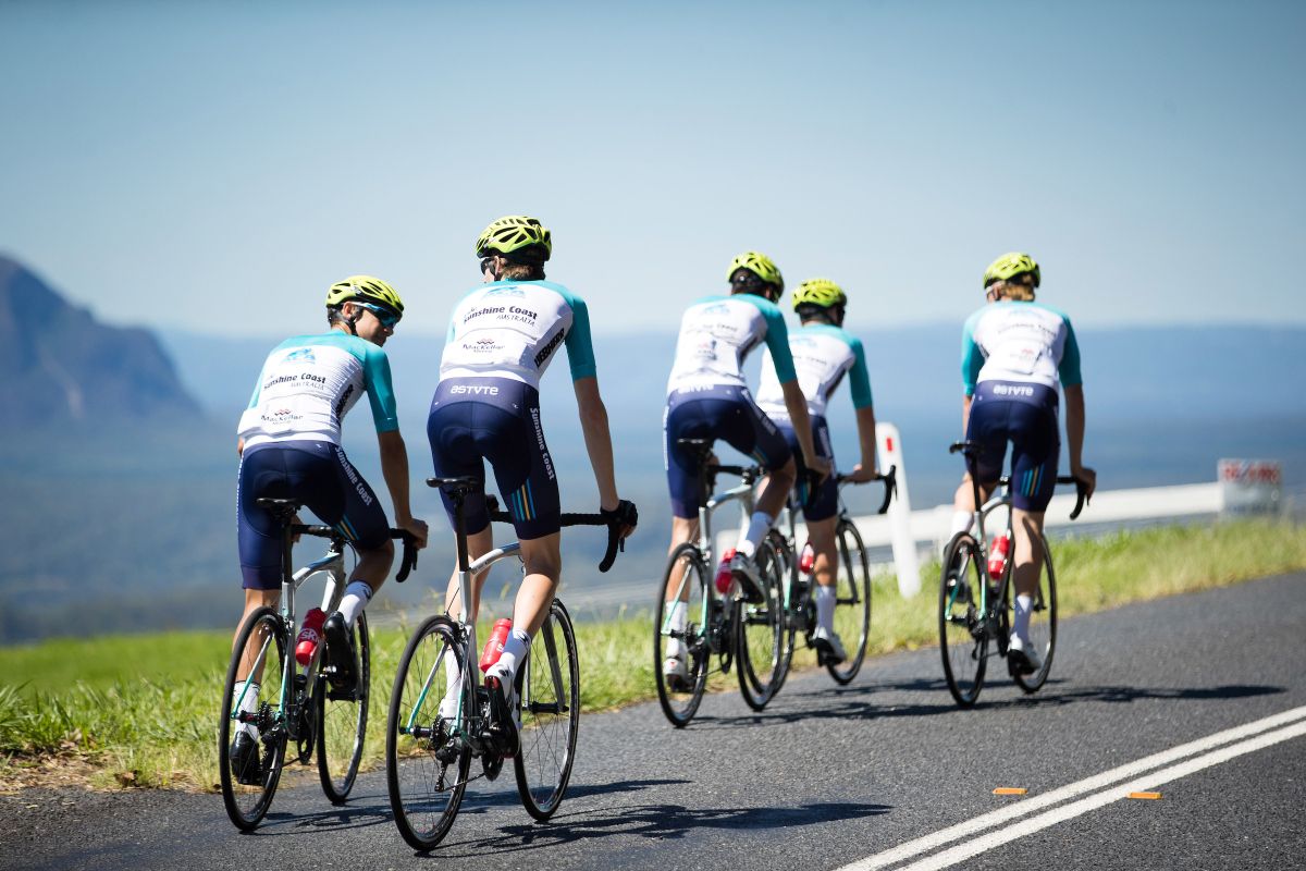 A look at the back of the ACA-Ride Sunshine Coast team kit
