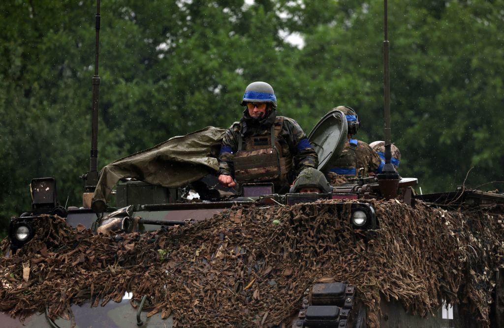 Ukrainian troops in Zaporizhia