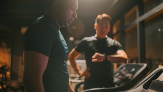 Man on treadmill