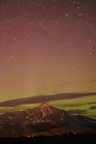 In Montana, red auroras shone bright during a geomagnetic storm.