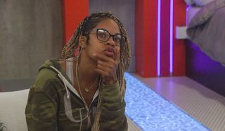Tiffany Mitchell in deep thought Big Brother CBS